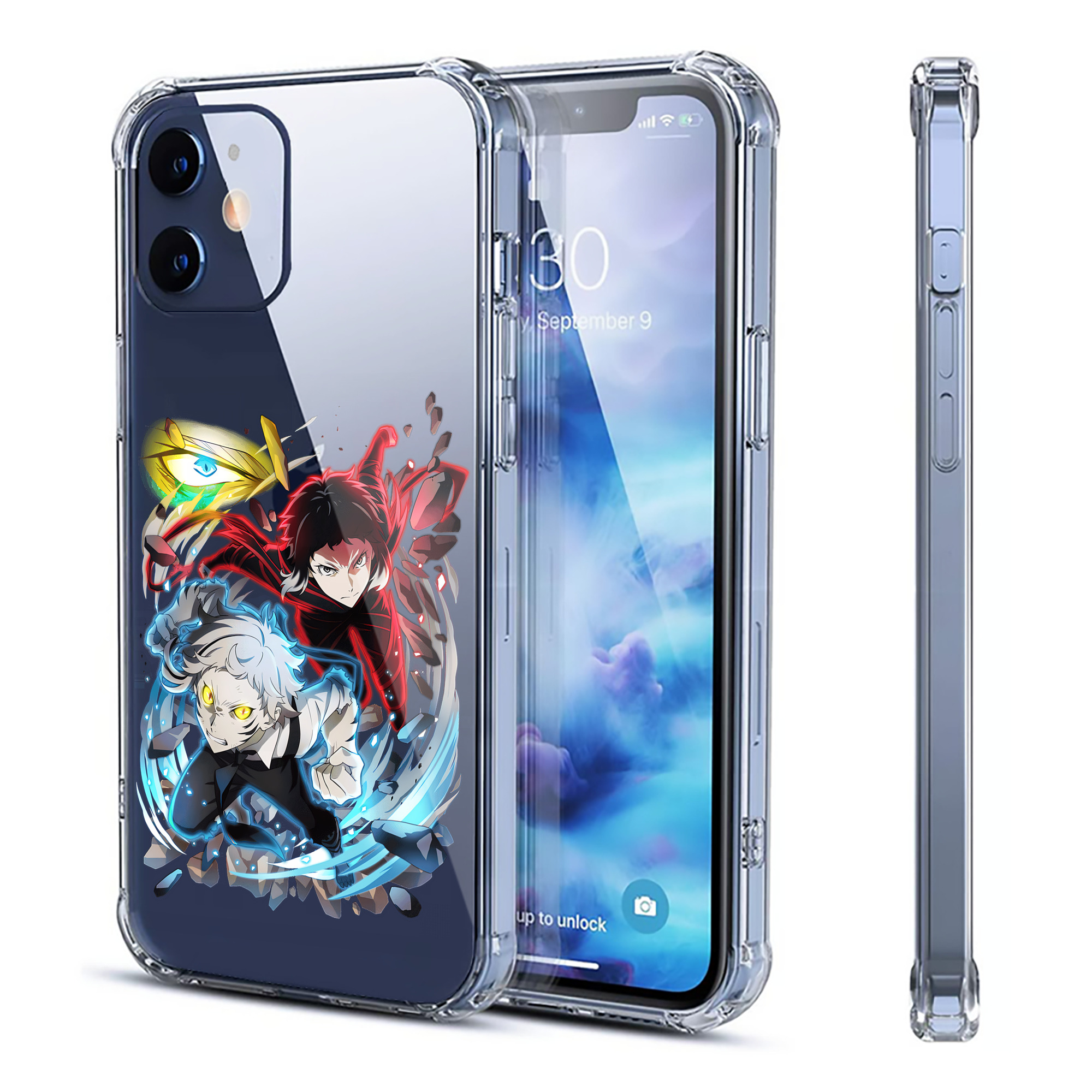（画像用） 文豪ストレイドッグス Bungo Stray Dogs 【iPhone 12シリーズ対応】透明スマホケース（クリアソフトケース）